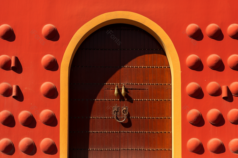 北京古建筑铜环高门红色大门,高清,摄影图,摄影图片,图片大全,摄影图免费下载